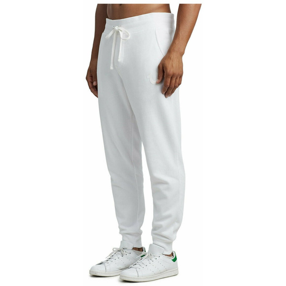 True Religion Men's Shine Jogger Sweatpants in White - Picture 2 of 4